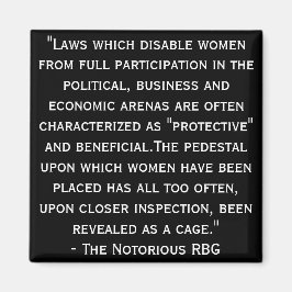 Imán Notorious RBG Quote Magnet