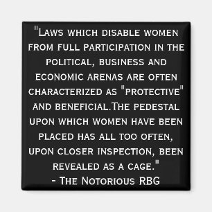 Imán Notorious RBG Quote Magnet