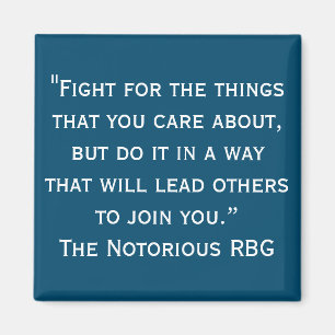 Imán Notorious RBG Quote Magnet