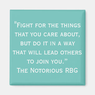 Imán Notorious RBG Quote Magnet