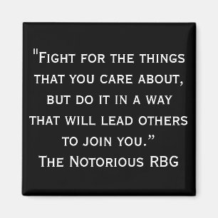 Imán Notorious RBG Quote Magnet