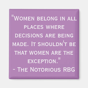 Imán Notorious RBG Quote Magnet