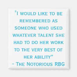 Imán Notorious RBG Rememberd Quote
