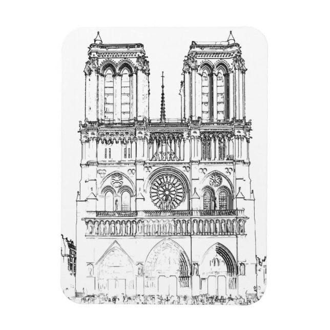 Imán Notre Dame de París (Vertical)
