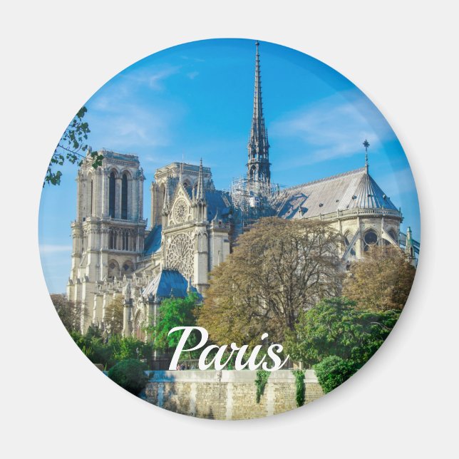 Imán Notre Dame de París en Francia (Frente)