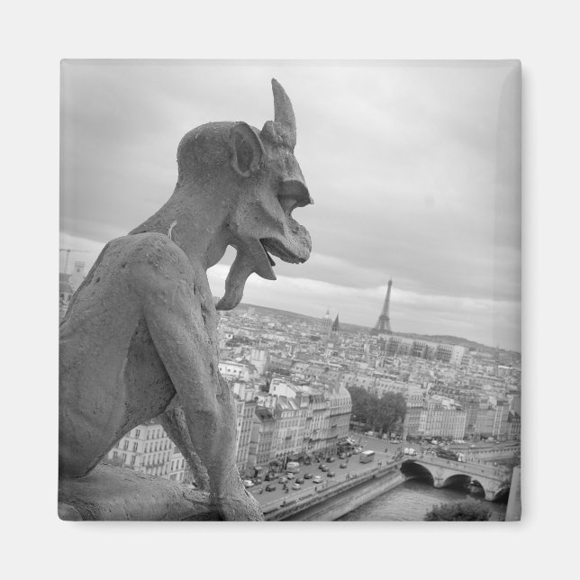 Imán Notre Dame Gargoyle Magnet (Frente)
