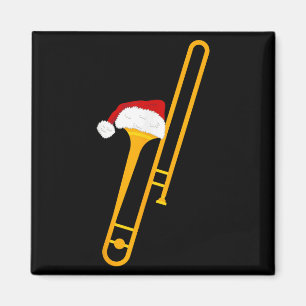 Imán Novedad de Navidades Guay De Santa Hat Y Trombone