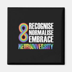 Imán Novedad Neurodiversidad Rainbow Infinity Autism Aw
