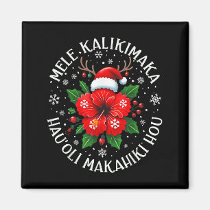 Imán Novedades divertidas en Hawái Santa Navidad