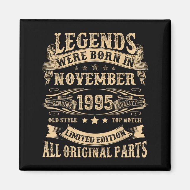 Imán November 1995 30 Year Old Bday For Men 30th Birthd (Frente)