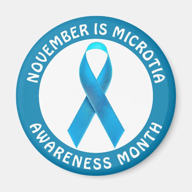 Imán November is Microtia Awareness Month  (Frente)