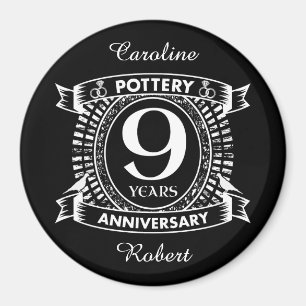 Imán Novena alfarería de aniversario del boda