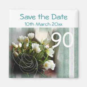 Imán Novena fiesta de cumpleaños Save the Date Magnet