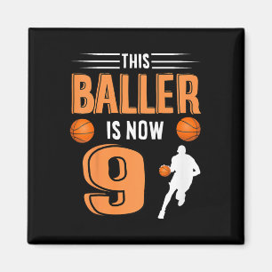 Imán Noveno equipo de baloncesto de cumpleaños