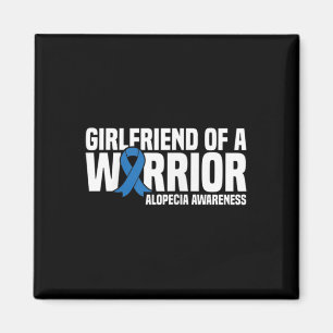 Imán Novia amiga de un Warrior Blue Ribbon Alopecia