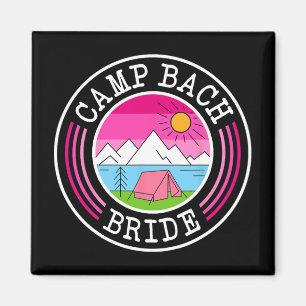 Imán Novia de Camp Bach Dama de Honor Camping Retro Sol