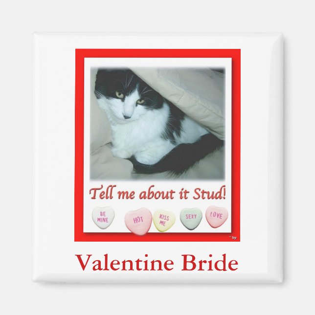 Imán Novia del Día de San Valentín (Frente)