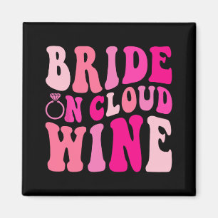 Imán Novia En La Nube Bebiendo Vino Groovy Despedida de