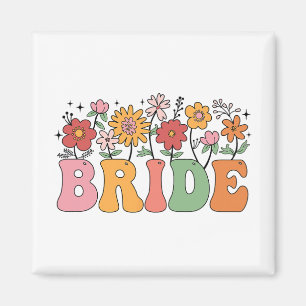 Imán Novia Flor Floral Boda de fiesta de novias Bache