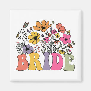 Imán Novia Floral Bride la dama de honor Wildflowers Gr