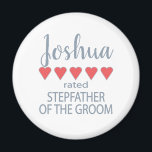 Imán Novia y Cortejo Nupcial 5 Corazones Padrastro del<br><div class="desc">Los miembros del grupo de la novia y la boda se sentirán amados y apreciados con un regalo de "cinco corazones" hecho especialmente para ellos. El amor es de lo que se trata todo. Ya sea una boda en el pueblo natal o una boda en un destino, los artículos personalizados...</div>