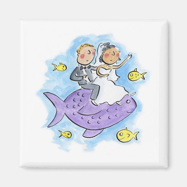 Imán Novia y Novio (Frente)