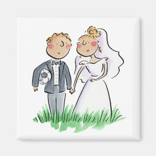 Imán Novia y Novio
