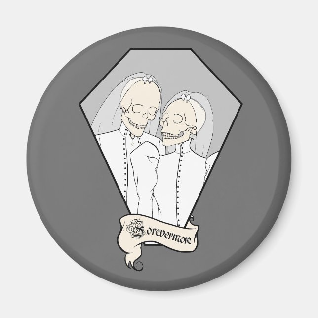 Imán Novias de Skeleton (Frente)