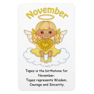 Imán Noviembre Ángel Blonde Premium Magnet
