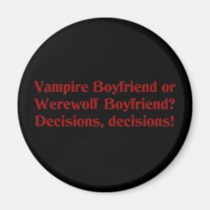 Imán Novio del vampiro o novio del hombre lobo