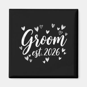 Imán Novio Est 2026 Boda Recién Casado Novia Fiesta Nov