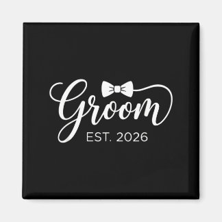 Imán Novio Est 2026 Sr Esposo Casado Fiesta de Boda 2