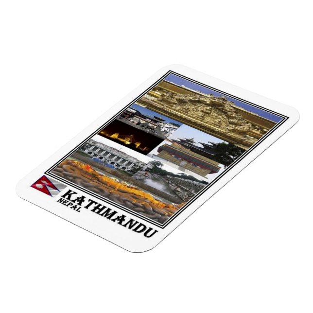 Imán NP Nepal - Katmandú - Mosaico - Magnet (Lado Izquierdo)