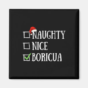 Imán Ntrina Niza Boricua Funny Puerto Rico Santa Hat C