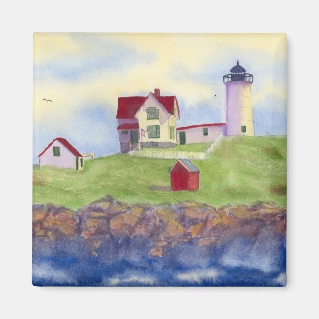 Imán Nubble Light House York Maine Magnet (Frente)