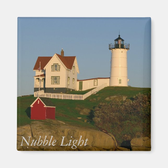 Imán Nubble Light, York, Maine Magnet (Frente)