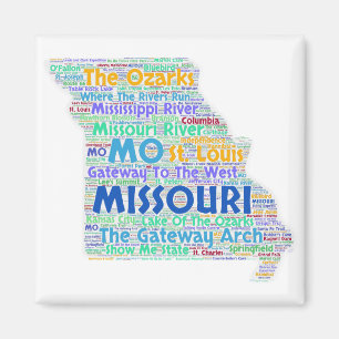 Imán Nube de la palabra de Missouri