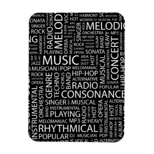 Imán Nube de la palabra del modelo de la MÚSICA