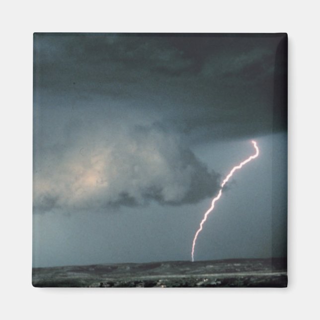 Imán Nube de pared con rayo (Frente)