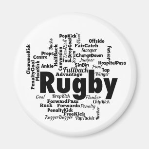 Imán Nube de Word de Rugby