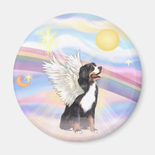Imán Nubes - Ángel Perro de Montaña de Bernese