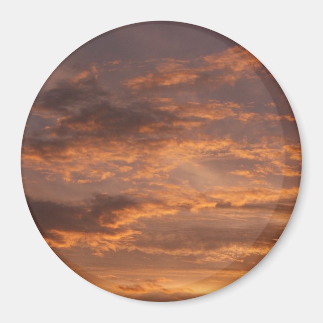 Imán Nubes atardeceradas en fotografías en el cielo col (Frente)