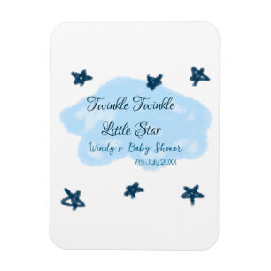 Imán Nubes azules parpadean Twinkle Little Star baby sh