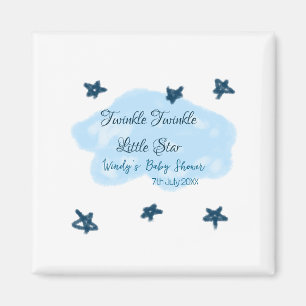 Imán Nubes azules parpadean Twinkle Little Star baby sh