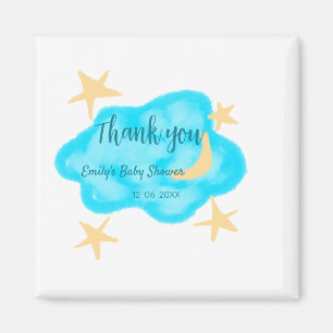 Imán Nubes de estrellas de la luna acuarela de la ducha