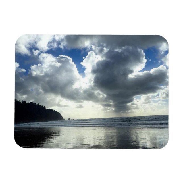 Imán Nubes de tormenta, Oswald West State Beach, OR (Horizontal)