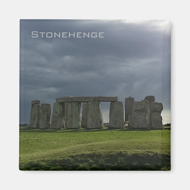 Imán Nubes de tormenta sobre Stonehenge (Frente)