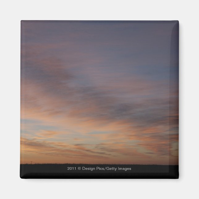 Imán Nubes En Un Cielo Naranja Al Amanecer (Frente)