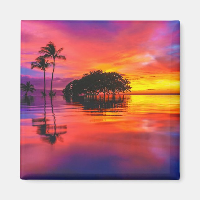 Imán Nubes majestuosas y reflexión (Frente)