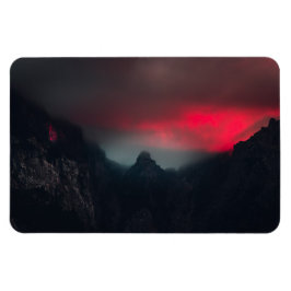 Imán Nubes, niebla y montañas ardiendo